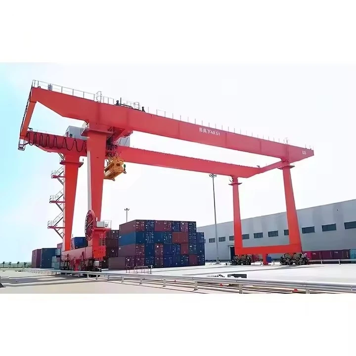 A-frame Rail Mounted Double Beam Gantry Crane