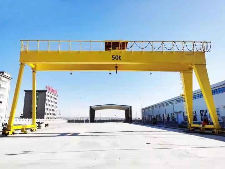 A-frame Rail Mounted Double Beam Gantry Crane