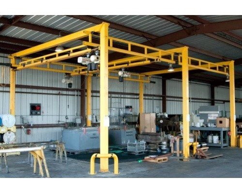 Column Frame Free Standing Over Head Crane(5)