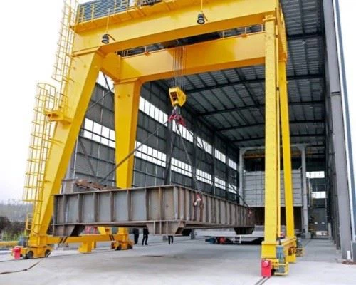 Customized Design 50 Ton 80 Ton Double Girder Gantry Crane With Mobile Trolley factory