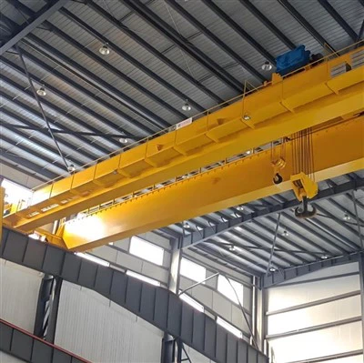 작업장을 위한 두 배 대들보 전기 머리 위 교량 기중기